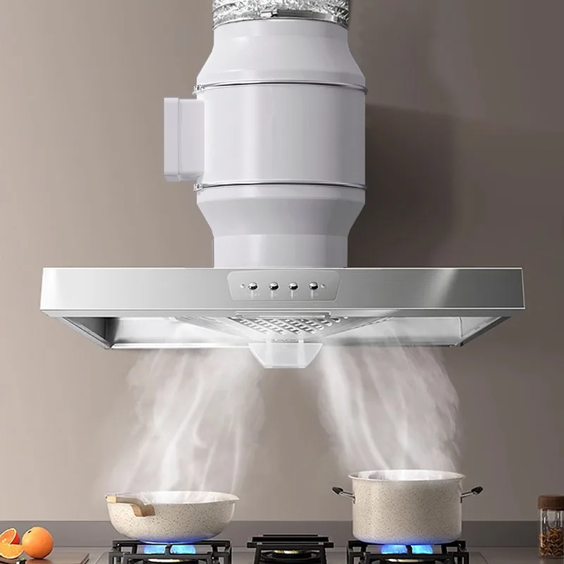Rental House Large Suction Oil Fume Exhaust Kitchen Oil Fume Ventilation Fan Kitchen Household Duct Fan Oil Fume Exhaust Fan