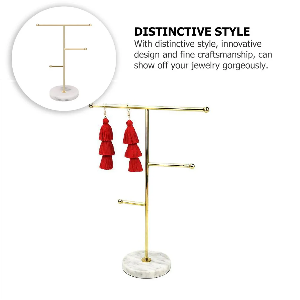 

1 шт. подставка для ювелирных изделий, мраморный металлический стабильный держатель для часов, органайзер, стеллаж для хранения браслетов, розничная витрина