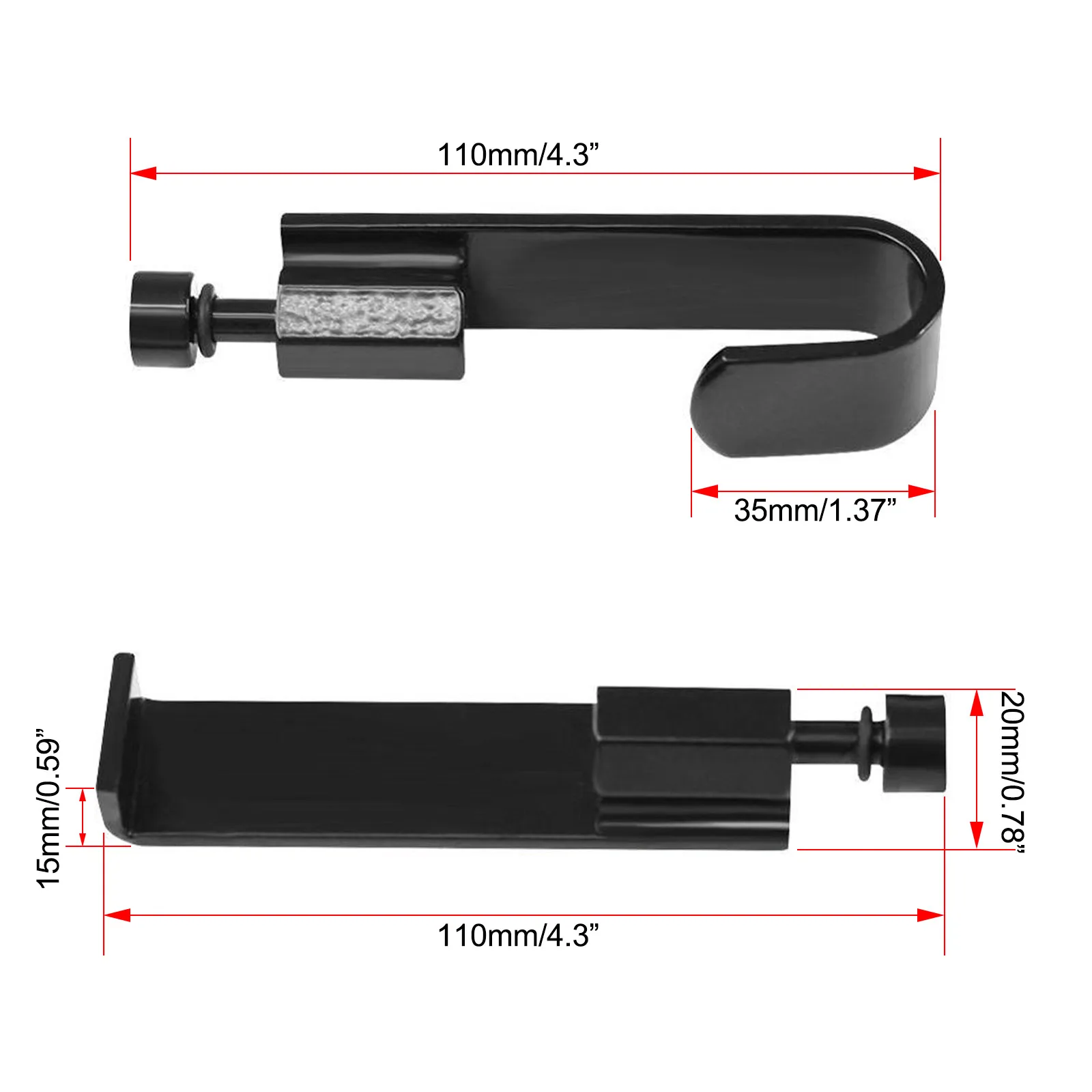 Car Door and Fender Edge Dent Paint-less Removal Tabs Fits in Any Slide Hammer Car Body Dent Repair Tools Kit