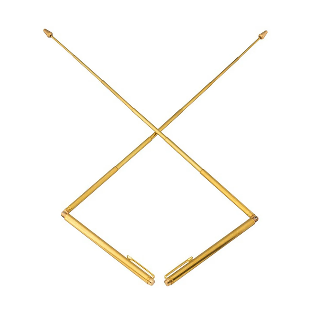 قضبان Divining قابلة للسحب مع مقبض من النحاس ، البندول داوسينغ ، قابل للسحب ، مقبض من النحاس ، 3 قطعة