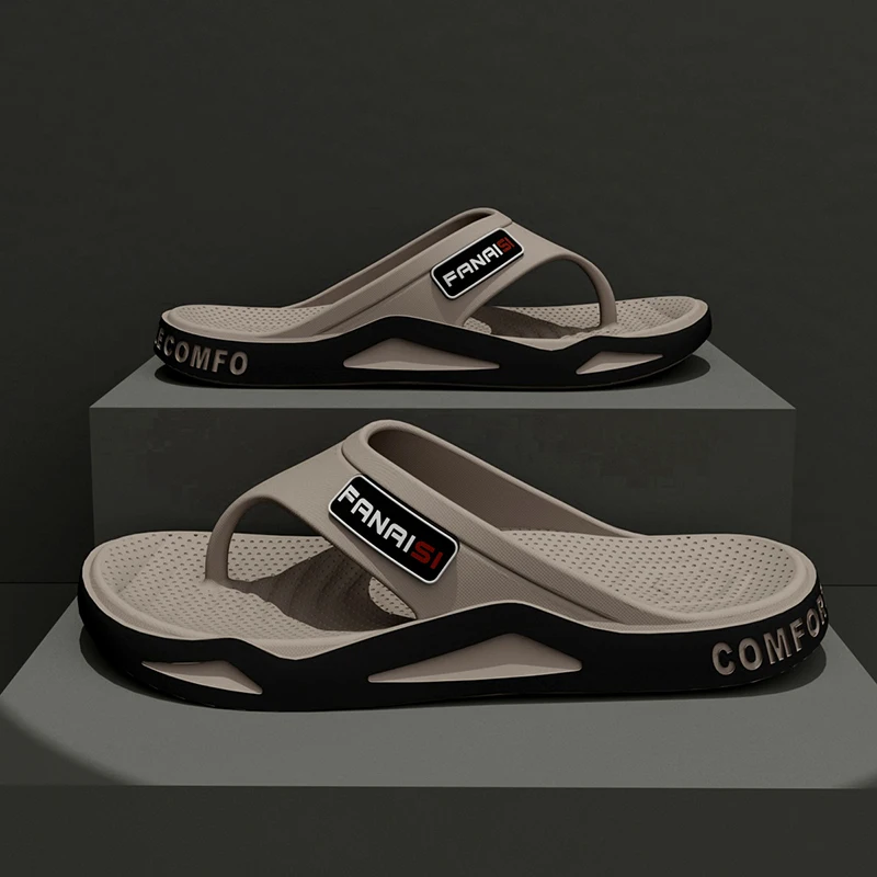 Sommermode Herren Hausschuhe Outdoor Sport Flip Flops Wandern Reisen Baden Park Freizeitkleidung, bequem atmungsaktiv rutschfest – Detail 19