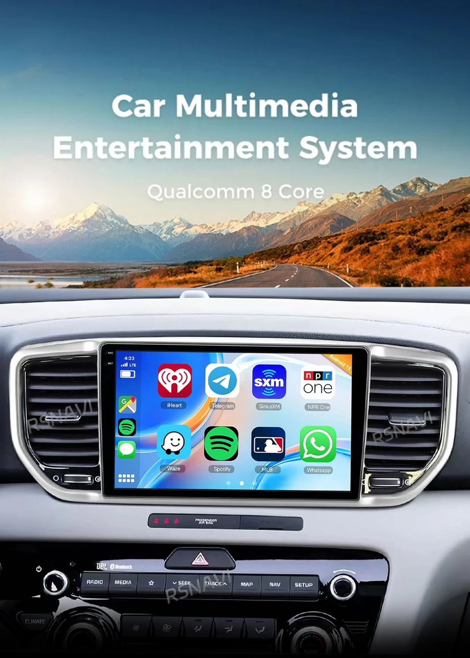 Android 16 Auto-Multimedia-Radio für KIA Sportage 4 2016 2017 2018 2019 Kabelloses Carplay Android Auto Qualcomm Autoradio 4G Wifi – Detail 5