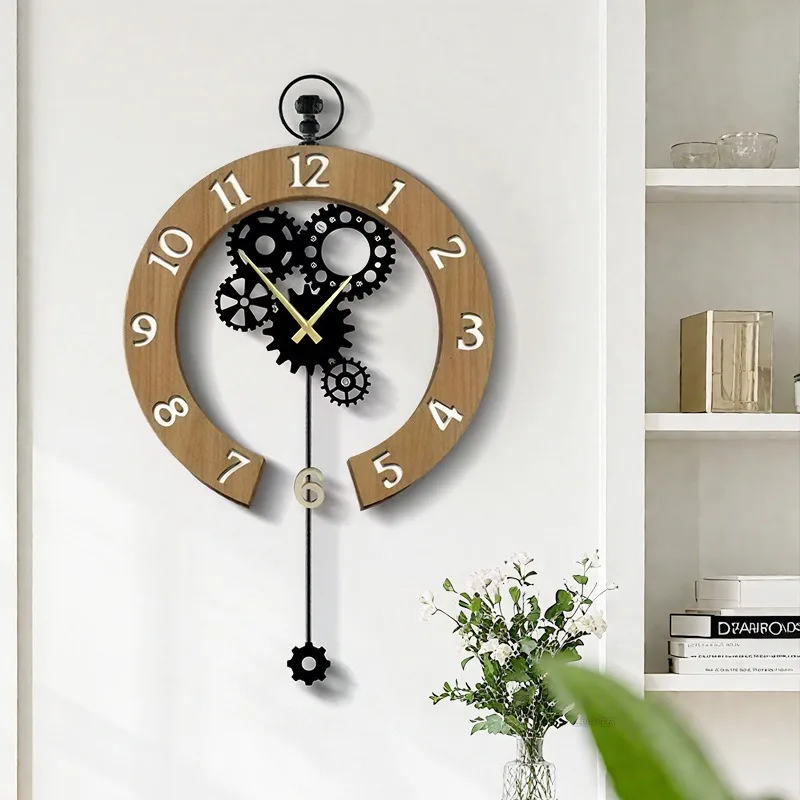 Decorative Wall Clock Modern Wall Watch Luxury Aesthetic Large Clocks Minimalist Silent Elegant Living Room Watches Home Decor