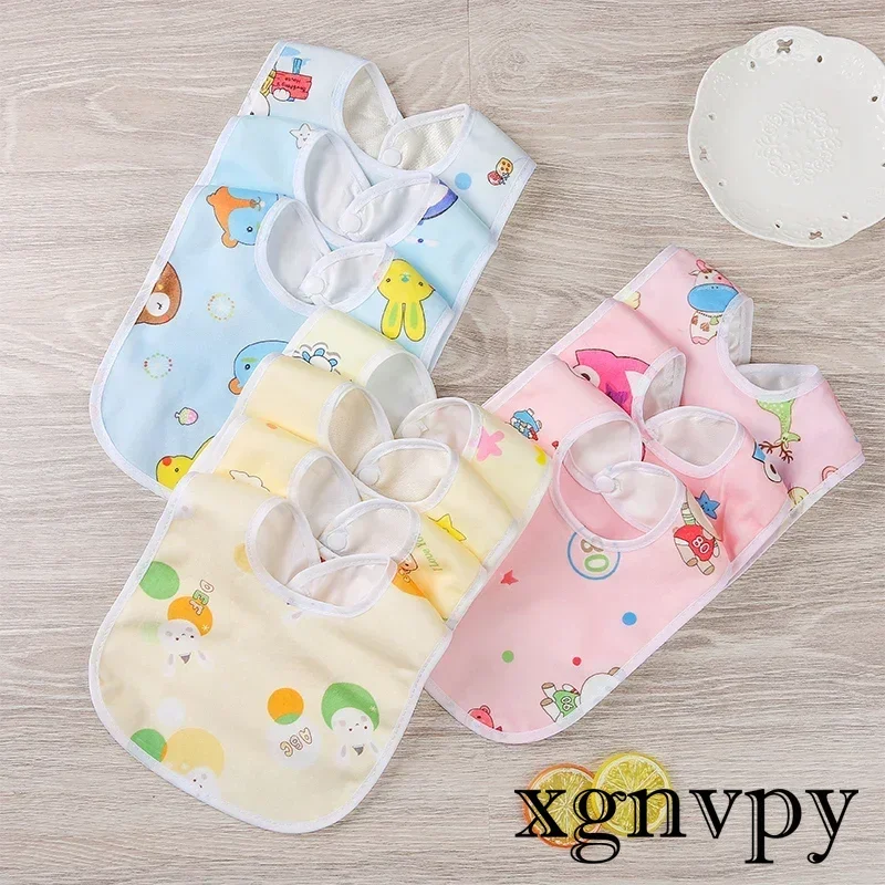 3PCS Baby Bibs Cotton Waterproof Bib Children Feeding Clothes Protection Kids Toddler Scarf for Newborns Boys Girls Accessories