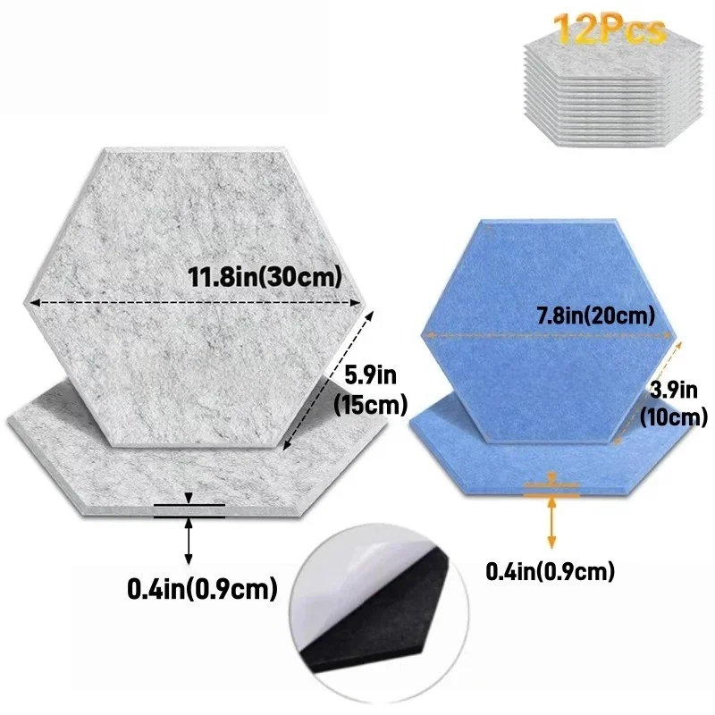 Black Felt Wall Cork Bulletin Pin Note Board Tiles for Studio Office Home Soundproof Sound Proof Insulation Acoustic Panel Decor