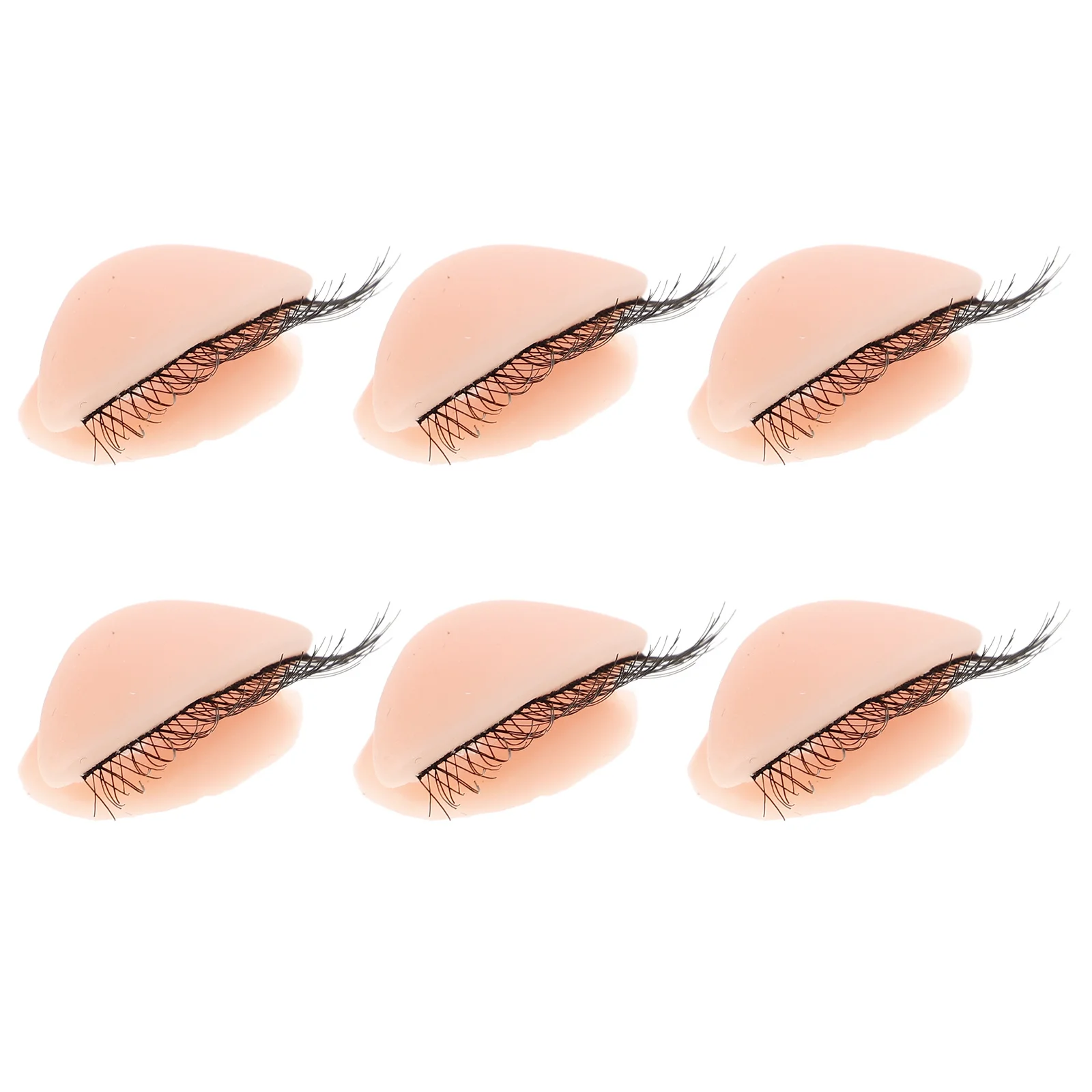 Removable Realistic Silicone Eyelid For Eyelash Extension Practice Replacement Lash Practice Eyelids Makeup Training Tool
