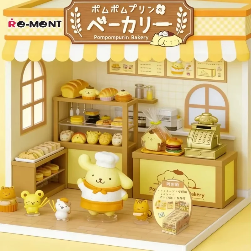 

Genuine In Stock Re-Ment Sanrio Pom Pom Purin Bakery Blind Box Full Set Miniature Scene Toy Desk Display Decor Collectible Gift