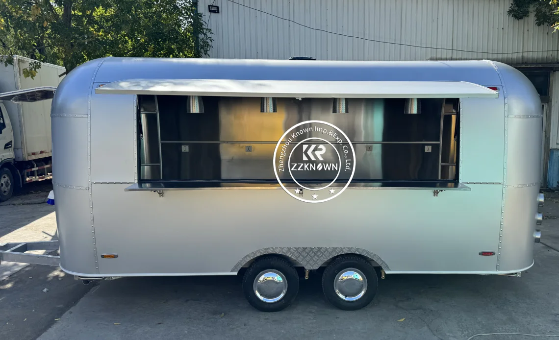 

Mobile Street Food Truck Pizza Snack Kiosk Custom Fully Kitchen Equipments Street Food Trailer For Sale