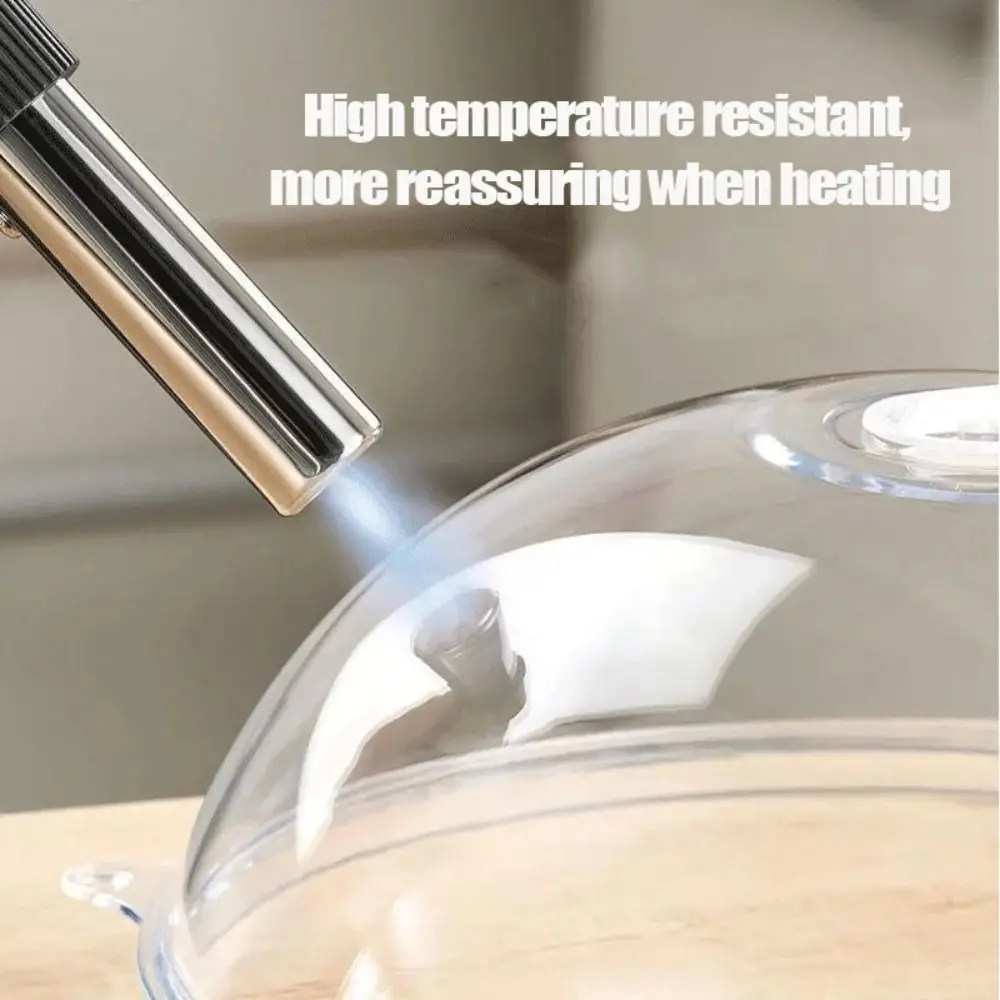 High Temperature Resistant Microwave Splash Cover Transparent Cover with Steam Vent and Handle Food Heating Cover BPA Free