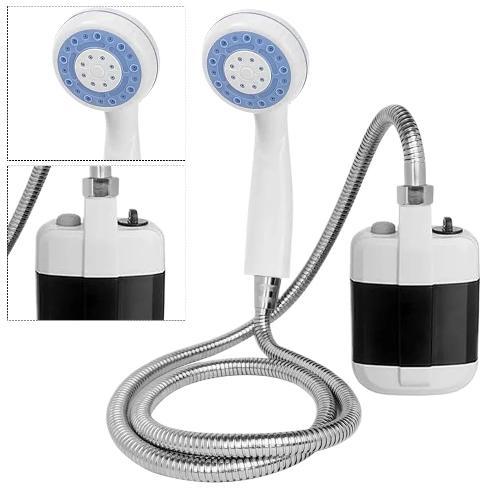 

Портативный электрический душ для кемпинга со шлангом 1,5 м, многократный распылитель для кемпинга, душ для ванны для домашних животных, мойка автомобилей, серфинга и чистки лодок