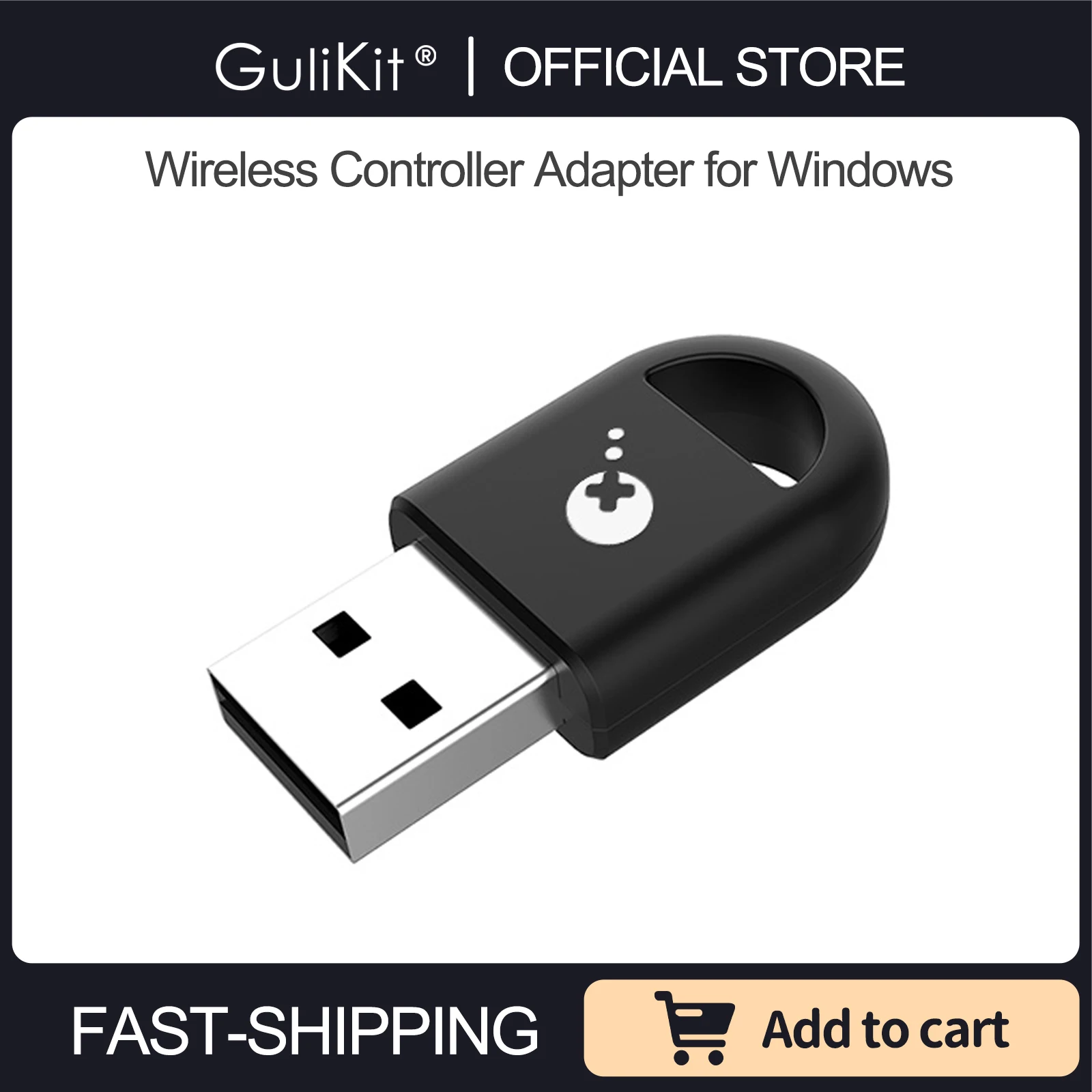 Gulikit Wireless Controller Adapter Receiver Dongle for Gulikit KingKong Controller Xbox One Xbox Series Gamepad for Windows