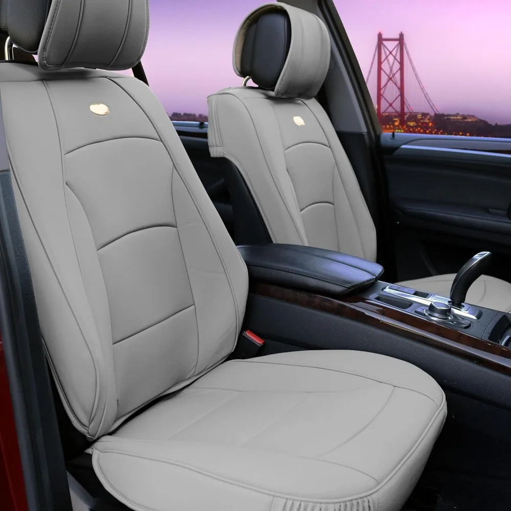 Universal Faux Leather Seat Cushions for Low Back Seats, Airbag Compatible, Suitable for SUV and Sedan Vehicles