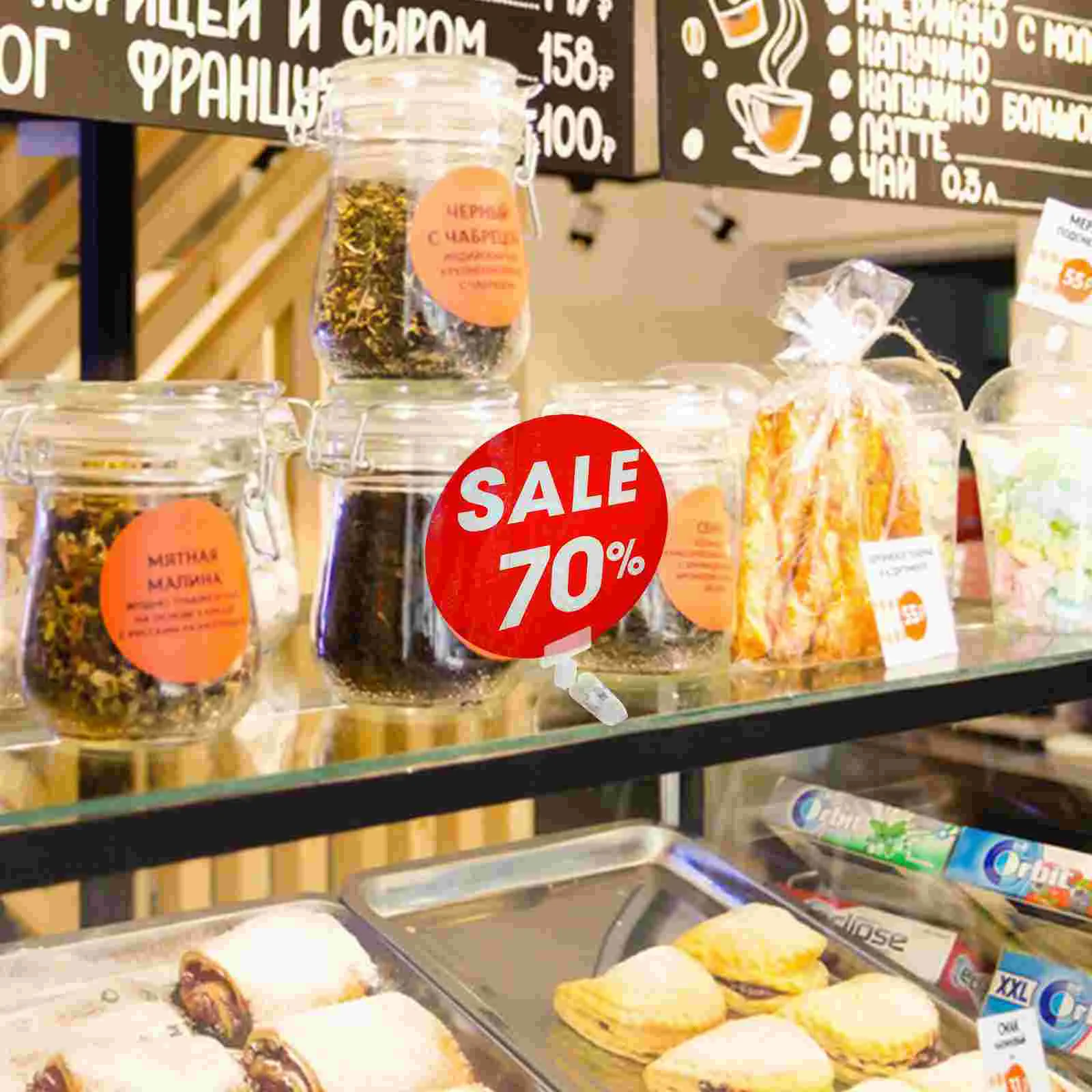 12 Pcs Name Tag Clips Pop Advertising Labels Sign Holder Merchandise Display for Badges