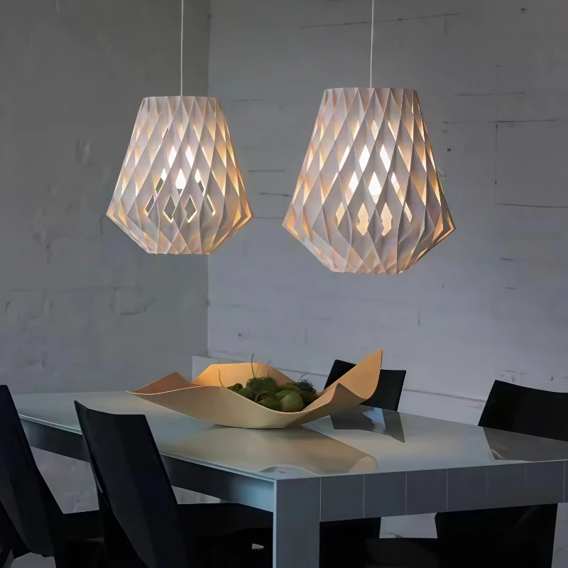 Spanish Bamboo Restaurant Cup LED Pendant Lights Creative Bedroom Living Dinning Room Bar Hanging Lamp Home Decor Factory Outlet