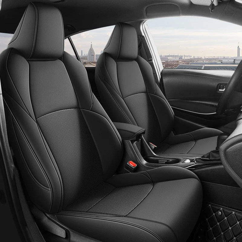 

Специальные автомобильные чехлы на сиденья, полный комплект для Toyota CHR 2018 2019 2020 2021 2022 2023, подушка для сиденья из искусственной кожи, индивидуальный чехол для автомобильного сиденья