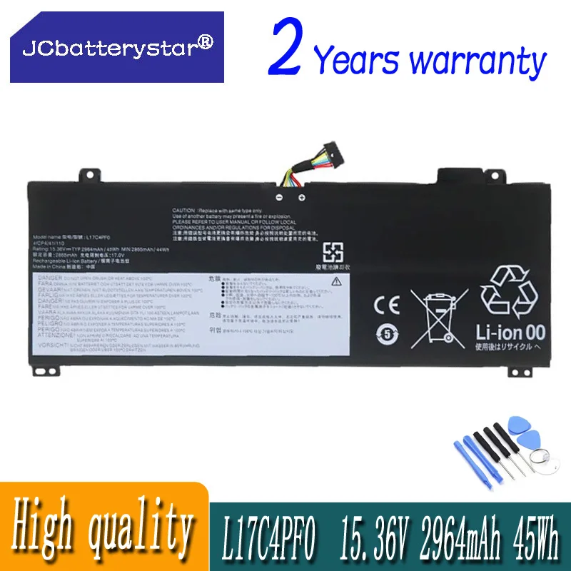 JC L17C4PF0 Battery For Lenovo Xiaoxin Air 13IWL 13IML,Ideapad S530-13IWL Laptop L17M4PF0 5B10R38649 5B10W67314 45Wh