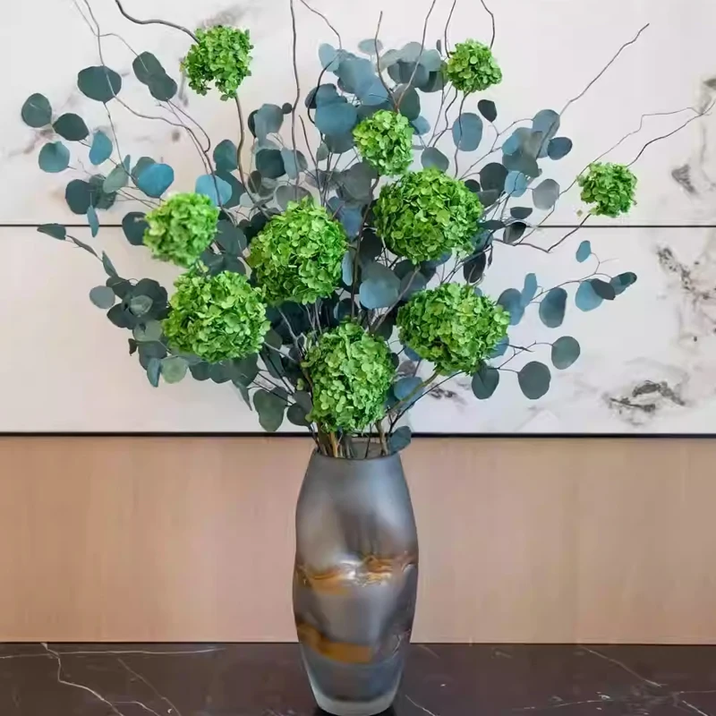 Frosted Hand-made Glass Vase Retro Irregularly Abstract Color Flow Hydroponics Terrarium Flower Vase Living Room Home Decoration
