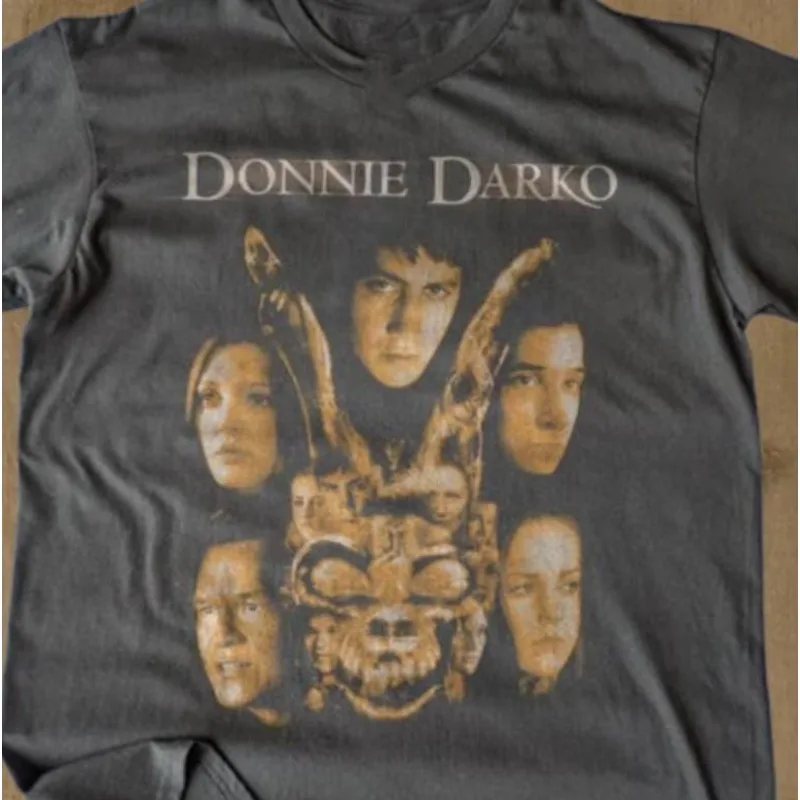 Retro Donnie Movie T-shirt, Retro Dakota Rabbit Poster T-shirt, Summer New Unisex Casual and Fashionable Y2K Cotton T-shirt