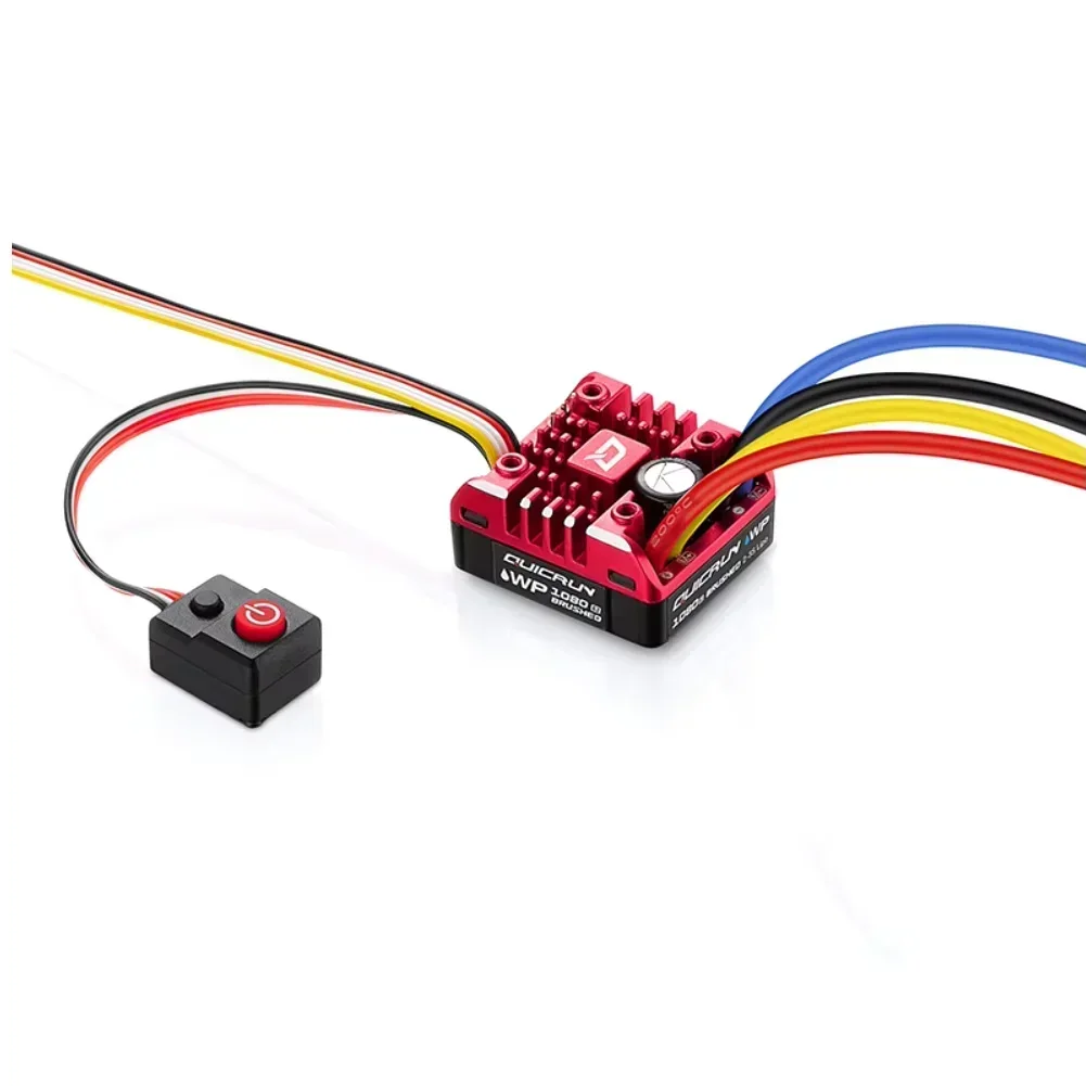 Hobbywing QuicRun WP1080 ESC 1:10 1/8 ترقية 1080 G2 فرشاة الزاحف نحى WP 80A وحدة تحكم إلكترونية 540 550 775 التكيف