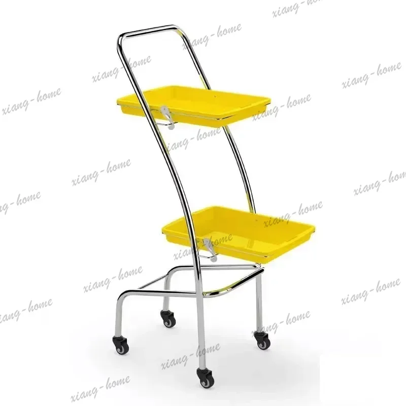 Factory Direct Beauty Hair Salon Rolling Cart Barber Shop Perm Dye Storage Creativity Trolley Utility Salon Furniture Carrinho M