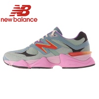 Original NewBalance NB 9060 Classic White Men's and Women's Running Shoes Breathable Sport Walk U9060ECA