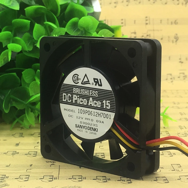 ORIGINAL 109P0612H7D01 12V 0.09A 6015 60*60*15mm NEW COOLING FAN RADIATOR