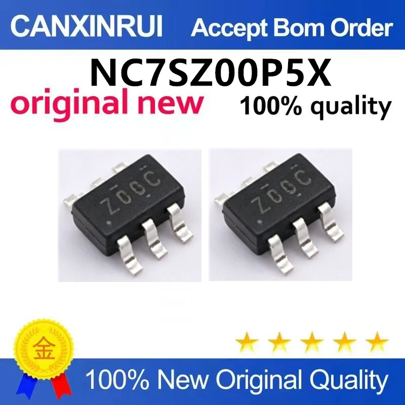 (5pcs-100pcs)Brand new original NC7SZ00P5X SC-70-5 silk screen Z00 patch logic IC chip