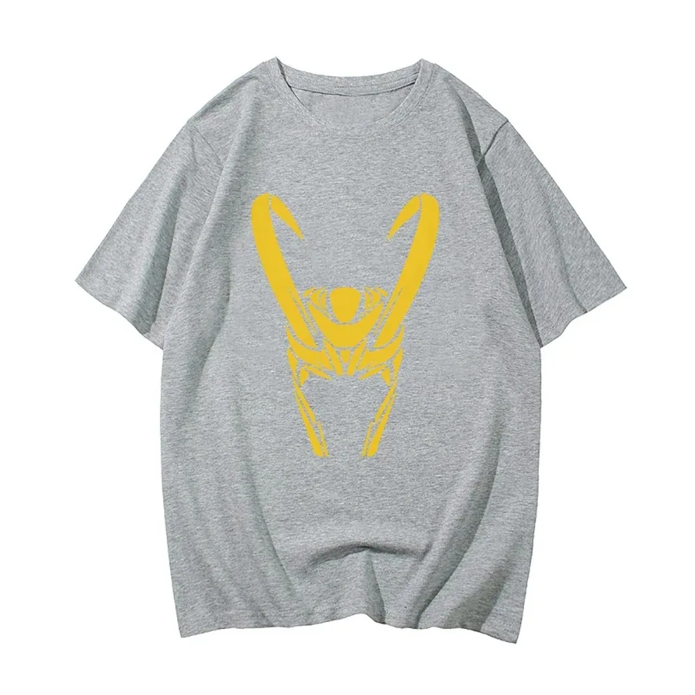 Loki t shirt Graphic Tshirt 100% Cotton T-shirt Mens Summer Casual Tops Harajuku Couple Clothes Male Printing Tee-shirt O-neck