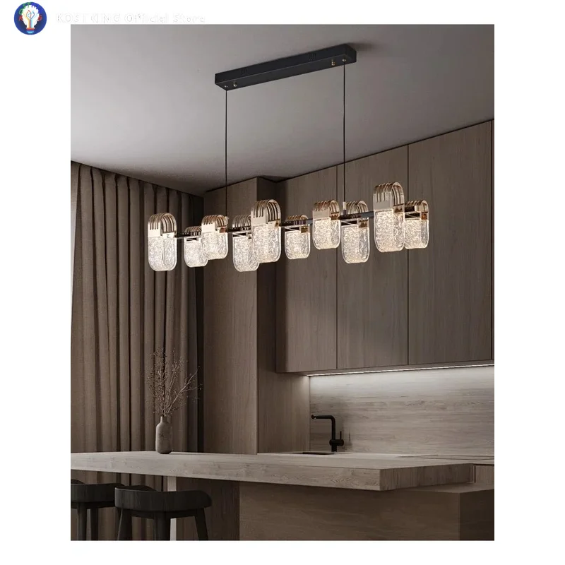 Creative and personalized art bar desk lamp for study master bedroom, minimalist new dining room main light, high sense