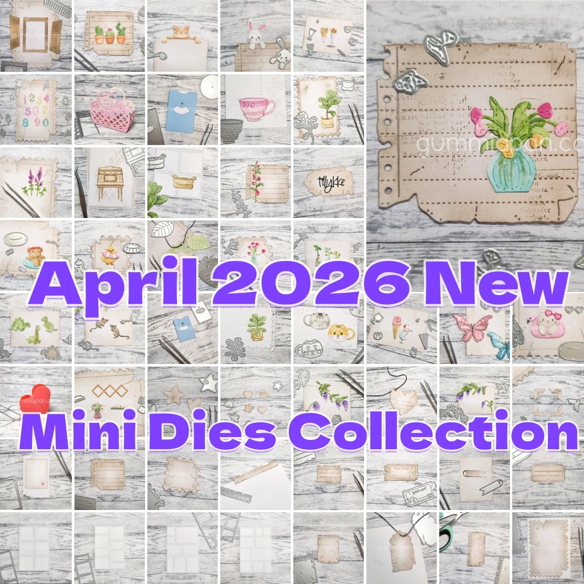 

Vase Animal Flower Tag Bakgrund Mini Die Metal Cutting Dies for DIY Greeting Card Scrapbook Paper Craft Supplies April 2026 New