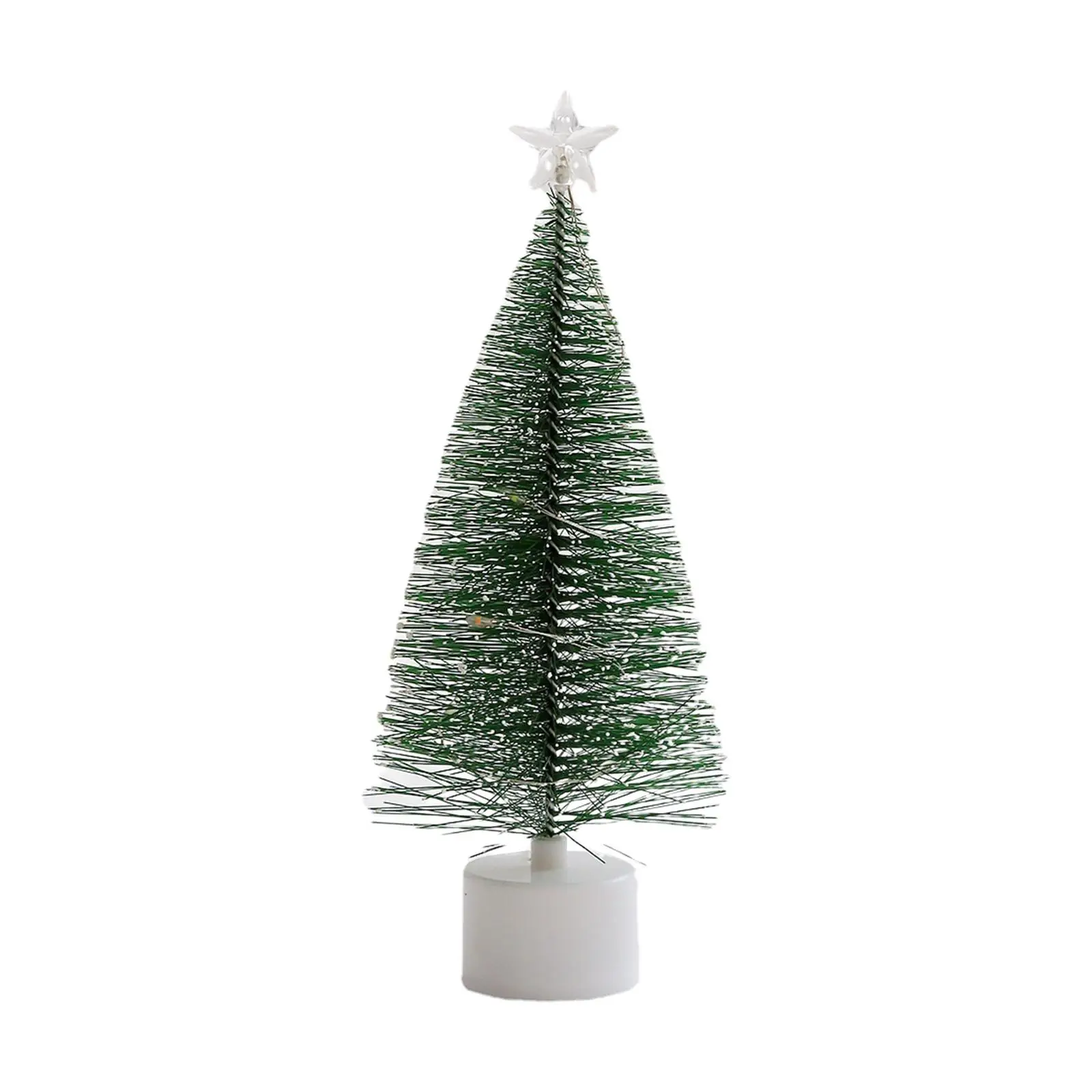 Mini Christmas Tree with Light Artificial Ornament for Holiday Table Indoor