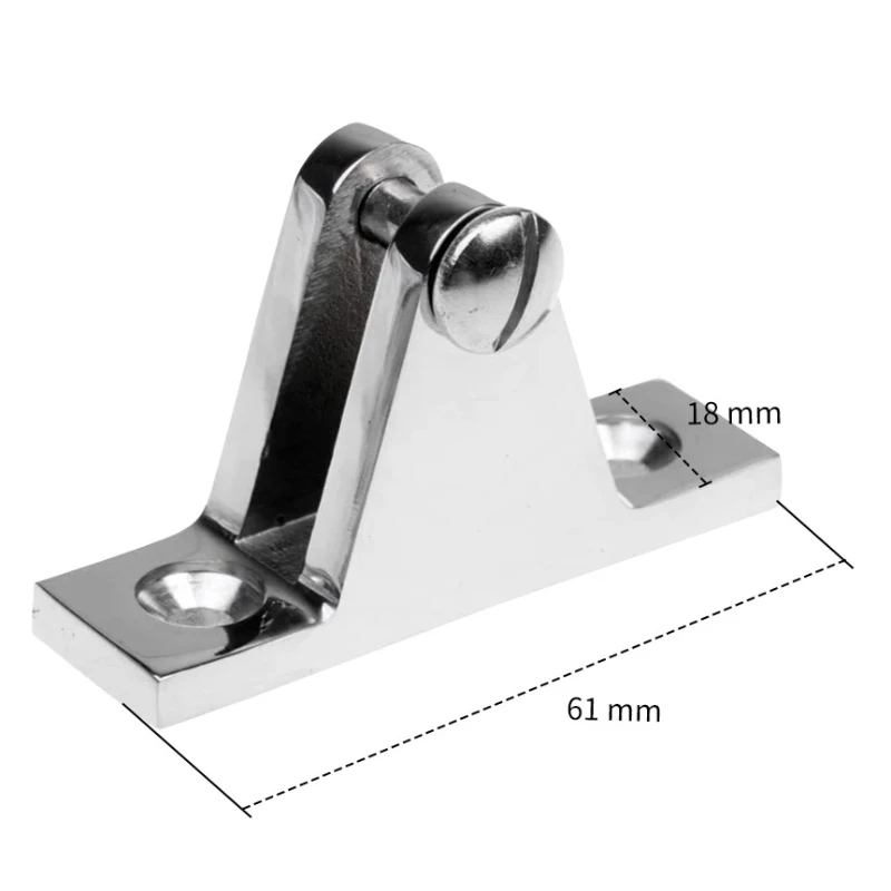 1 قطعة 316 مركب من الفولاذ المقاوم للصدأ سطح المفصلي ل بيميني تركيب علوي الأجهزة البحرية مرآة البولندية 60 مللي متر الملحقات البحرية قارب بحري