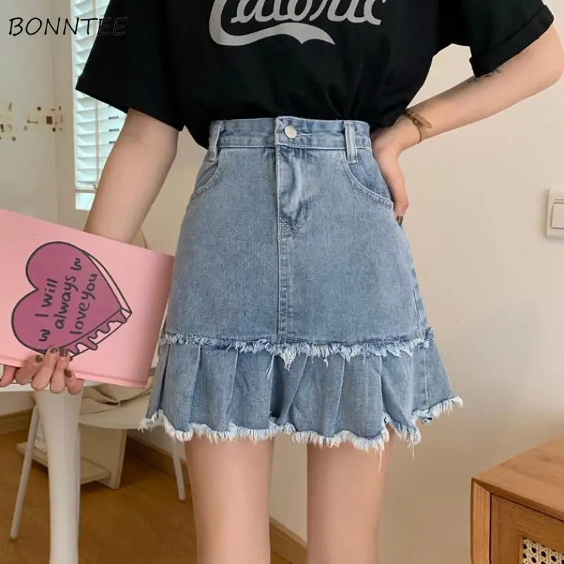 

Mini Skirts Women College Casual All-match Korean Style Design Retro Daily High Quality Girls Classic Empire Chic Ins Vintage