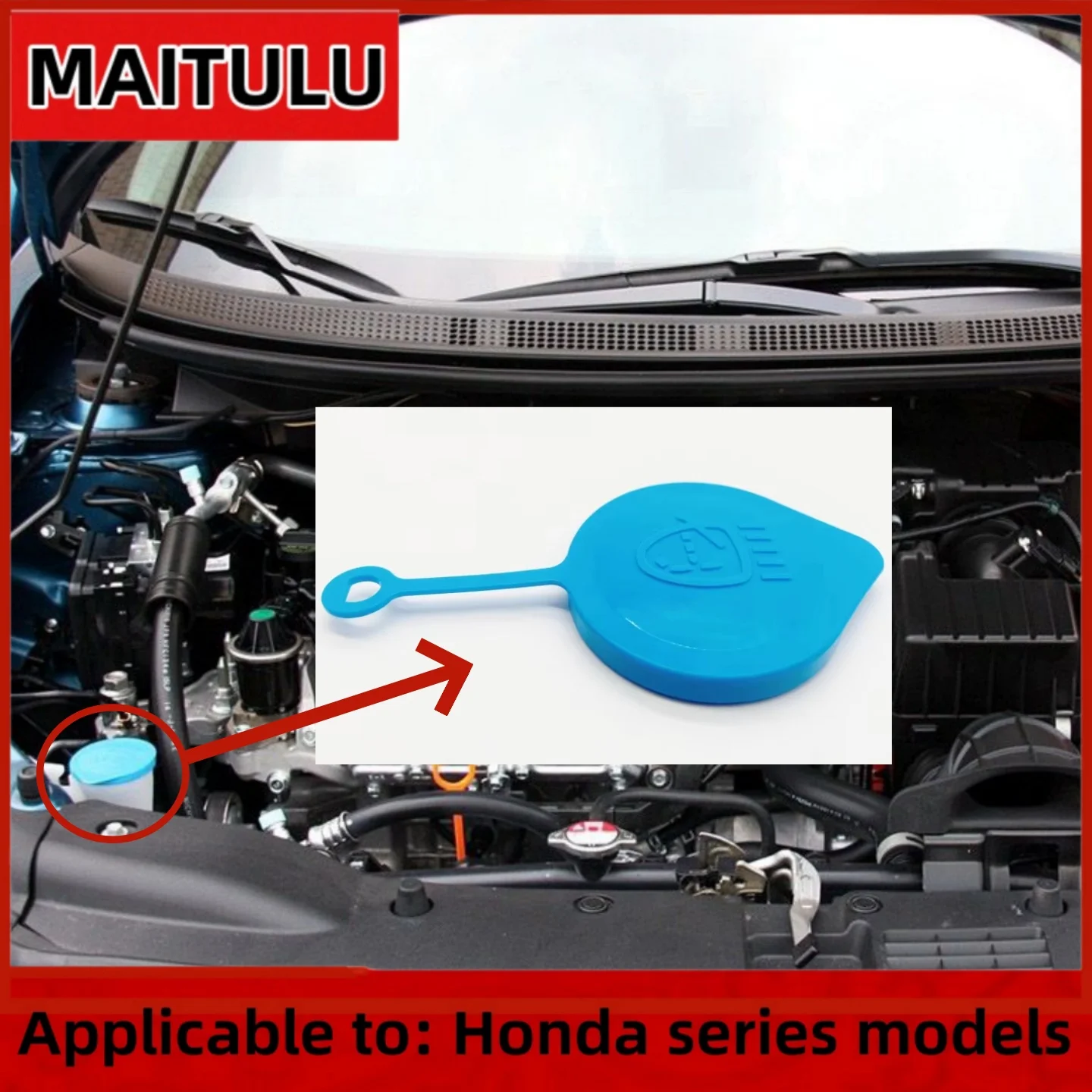 

38513-SB0-961 New Windshield Wiper Washer Fluid Reservoir Tank Cap For Honda CRV CRZ Civic Accord FIT 38513SB0961