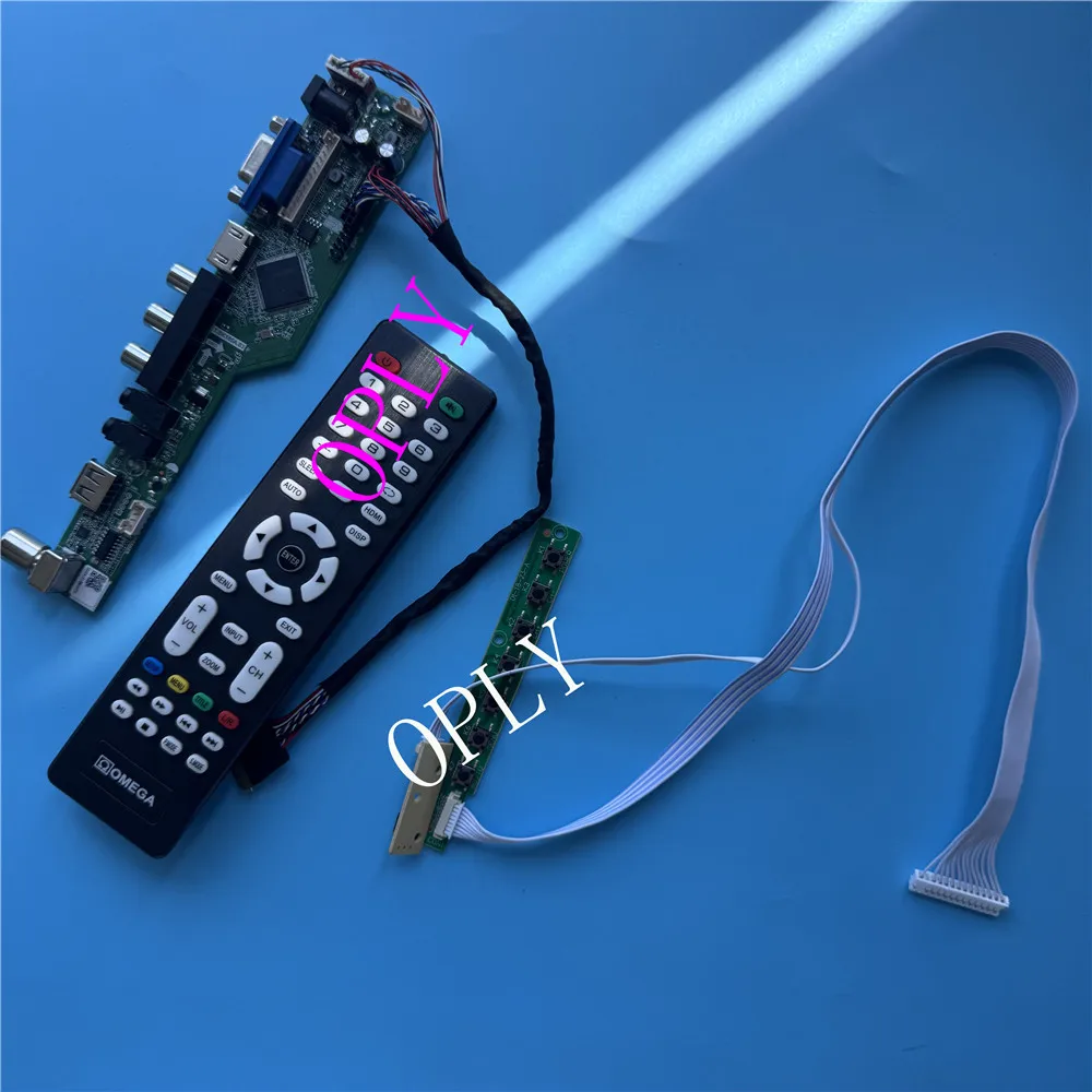 1366x768 HDMI-compatible Controller board For LTN156AT19-001/W01/801 40pin LVDS USB Audio Screen remote VGA LED LCD V AV 15.6