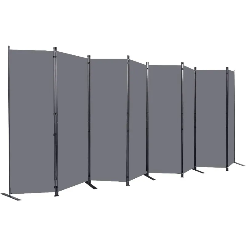 Room Divider 6FT Portable Room Dividers and Folding Privacy Screens,176''W Fabric Divider for Room Separation,8 Panel Partition