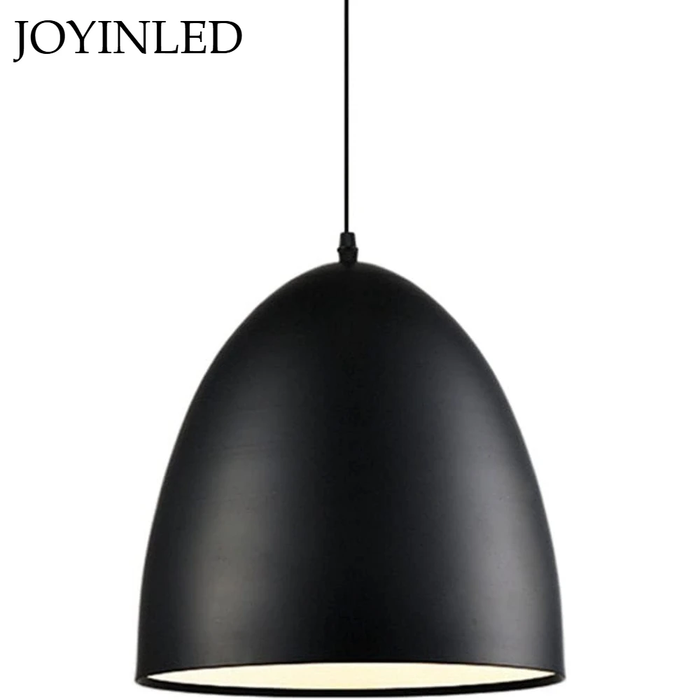 

JOYINLED Black/White 30CM Pendant Light Indoor Home Office Restaurant Dining Room Light Fixtures Chandelier Retro Hanging Lam