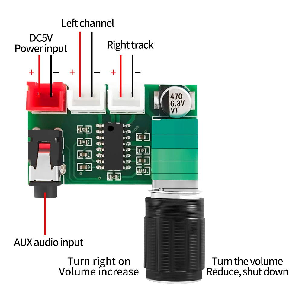 XH-A154 صغير PAM8403 مضخم رقمي مجلس 3 واط * 2 تيار مستمر 5 فولت ستيريو الصوت أمبير 3 دبوس محطة مع التحكم في مستوى الصوت ل مكبر صوت كمبيوتر محمول