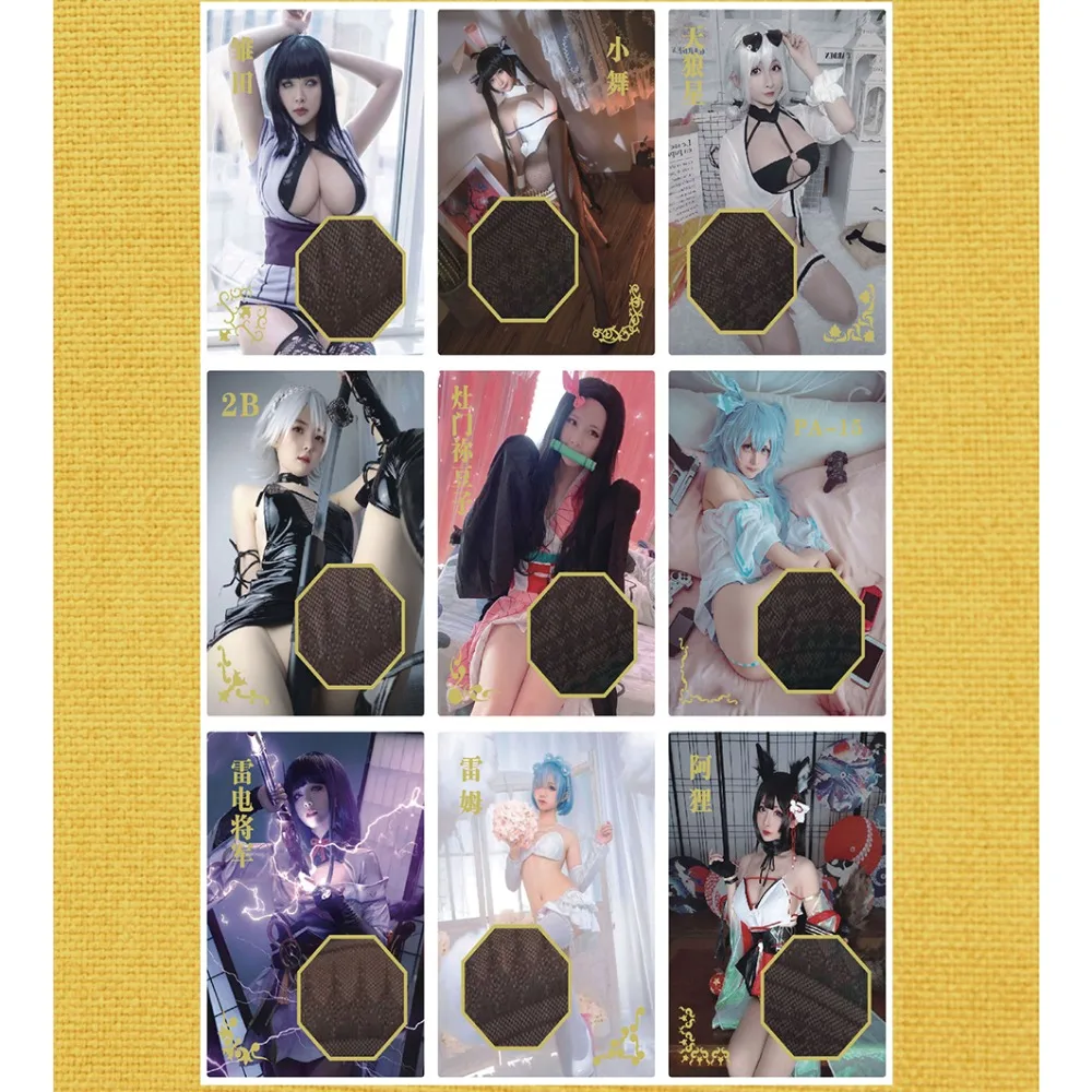 Original Backyard Babies Card For Children Goddess Story Raiden Shogun Multi Ironing Gold Limited Game Collection Card Kids Toys