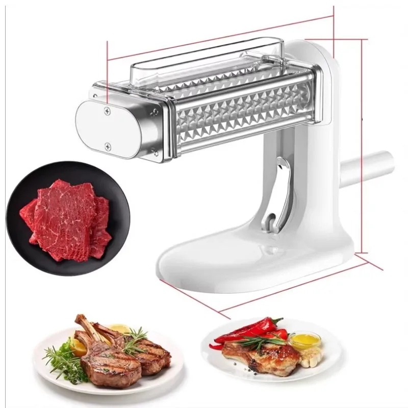 Portable Multi-functional Rolling Meat Tenderizer Manual Steak Flattener Hand-cranked Meat Tenderizer  for Home Meat Cooking