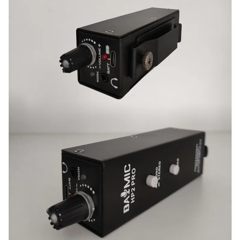 Portable personal In ear Monitor Amplifier Headphone Amplifier with XLR and TRS Input 3.5mm Output In-Ear Monitor Amplifier