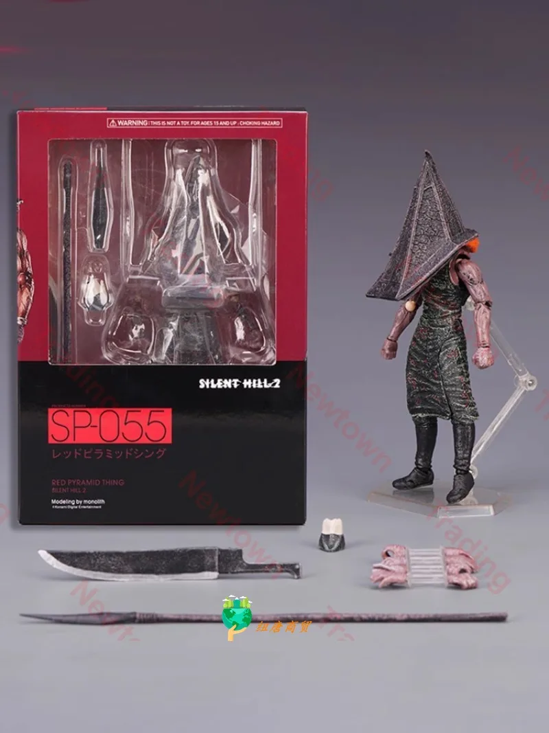 In Stock [72 Hours Shipping] Silent Hill 2 Figma Triangle Head Red Pyramid Faceless Nurse Action Figure Toy Collection Gift