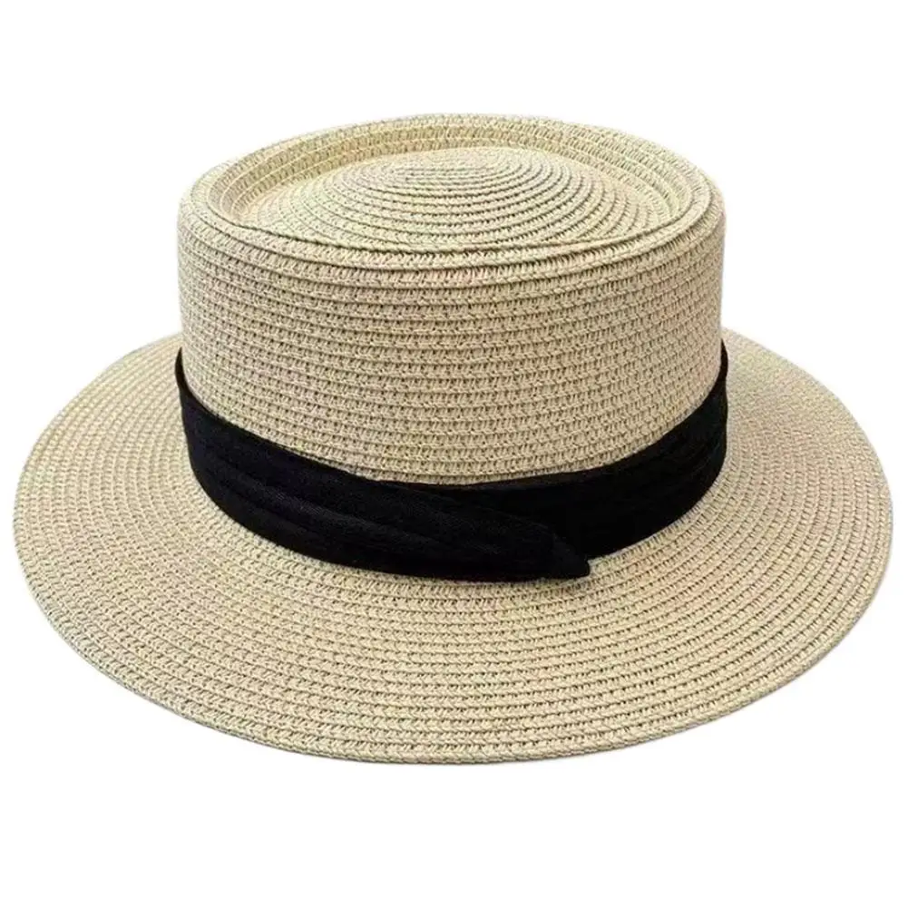 Chapeau de paille Panama français grande taille à large bord pour l'été, la plage et le tourisme, protection solaire extérieure estivale