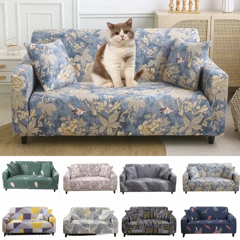 

Printed Sofa Cover Stretch Couch Cover Sofa Slipcovers for Couches and Loveseats Washable Furniture Protector for Pets Kids