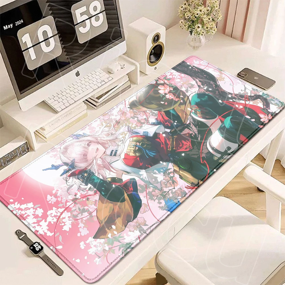 Arknights Endfield Mi Fu HD Printing Table Pad Anti-Slip Rubber Bottom Extended Locked Edge Gamer Rug Business Office Mouse Mats