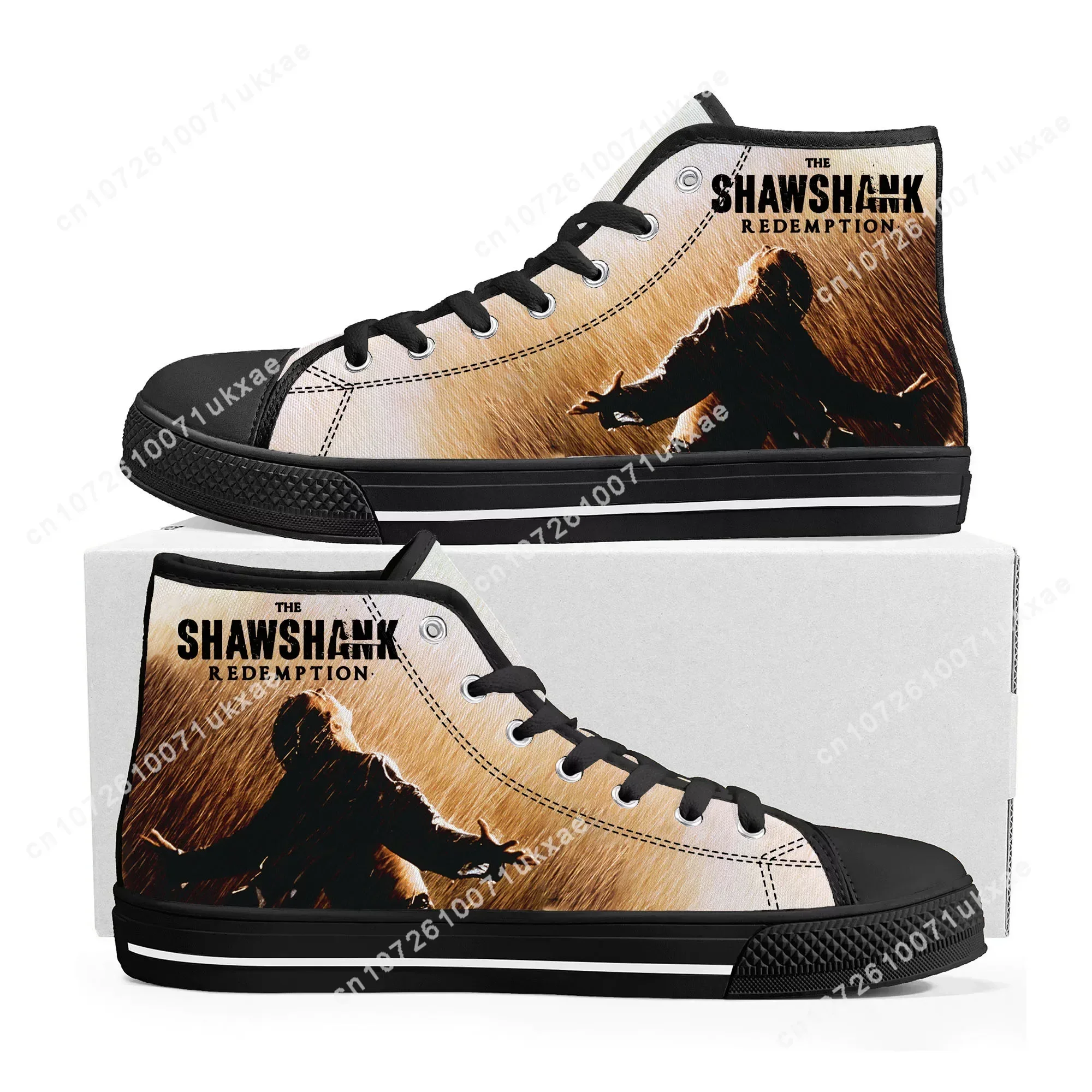 The Shawshank Redemption High Top High Quality Sneakers Mens Womens Teenager Canvas Sneaker Casual Custom Shoes Customize Shoe