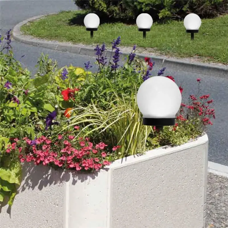 

Солнечные садовые светильники CLOS, 6 шт., круглые, LED, для дорожек, газонов, патио, на солнечных батареях