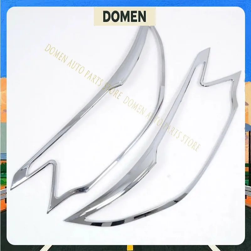 DOMEN For Honda CR-V CRV 2012 2013 2014 2015 2016 2pcs ABS Chrome Front Headlights Lamps Cover Frame Trim