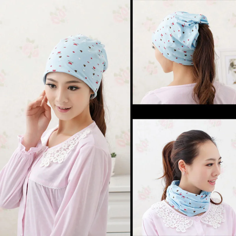 Pregnant Woman Caps Cotton Heap Scarf Hats Summer For Women Maternal Random Pattern Windproof Breathable Accessories