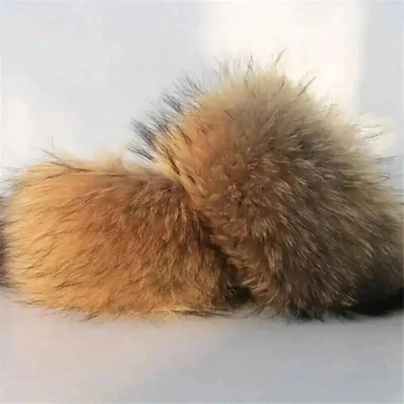 New Ladies Raccoon Arm Warmers Sets Natural Color Real Raccoon Fur Cuffs Ladies Coat Arm Sets Winter Sleeves Sleeve Wrist Warmer